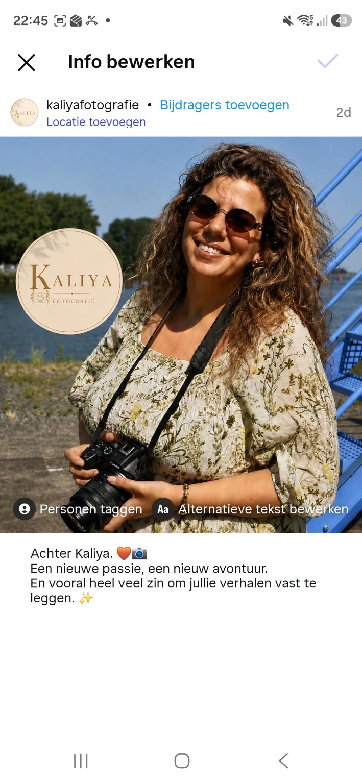 Jamila, het gezicht achter Kaliya Fotografie